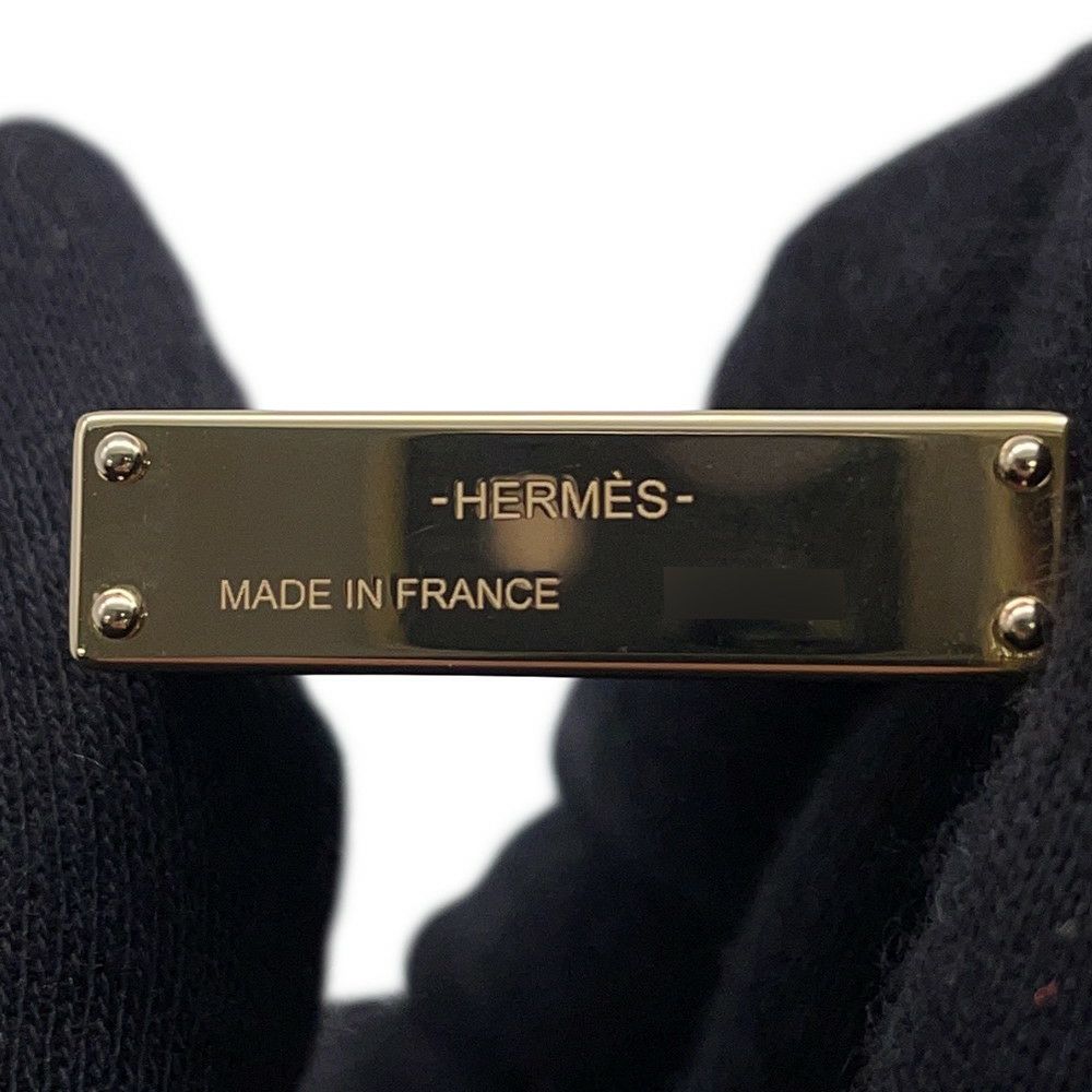エルメス チャーム キュリオジテ  ケリー ラキュ ブラック/ゴールド金具 ラッカー HERMES 黒