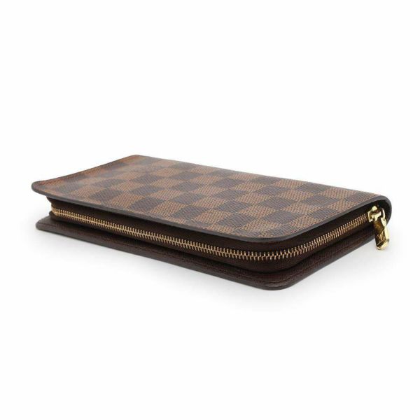 ルイヴィトン 長財布 ダミエ・エベヌ ポルトモネ・ジップ N61728 LOUIS VUITTON ヴィトン 財布