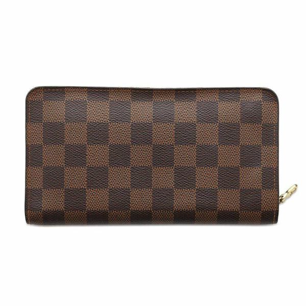 ルイヴィトン 長財布 ダミエ・エベヌ ポルトモネ・ジップ N61728 LOUIS VUITTON ヴィトン 財布