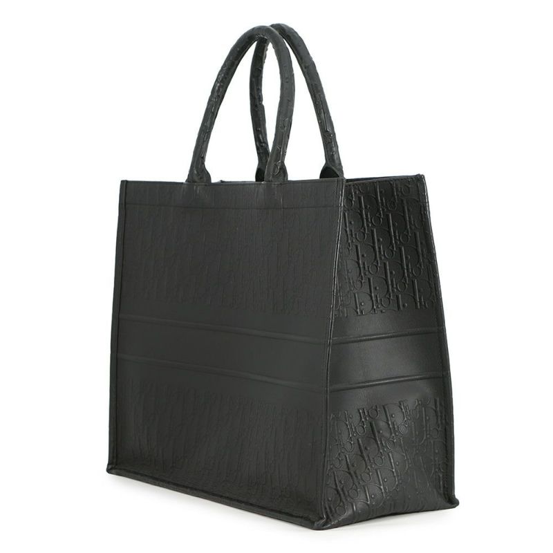 ディオール トートバッグ ブックトート オブリーク ラージ カーフレザー M1286ZWSO トロッター 黒