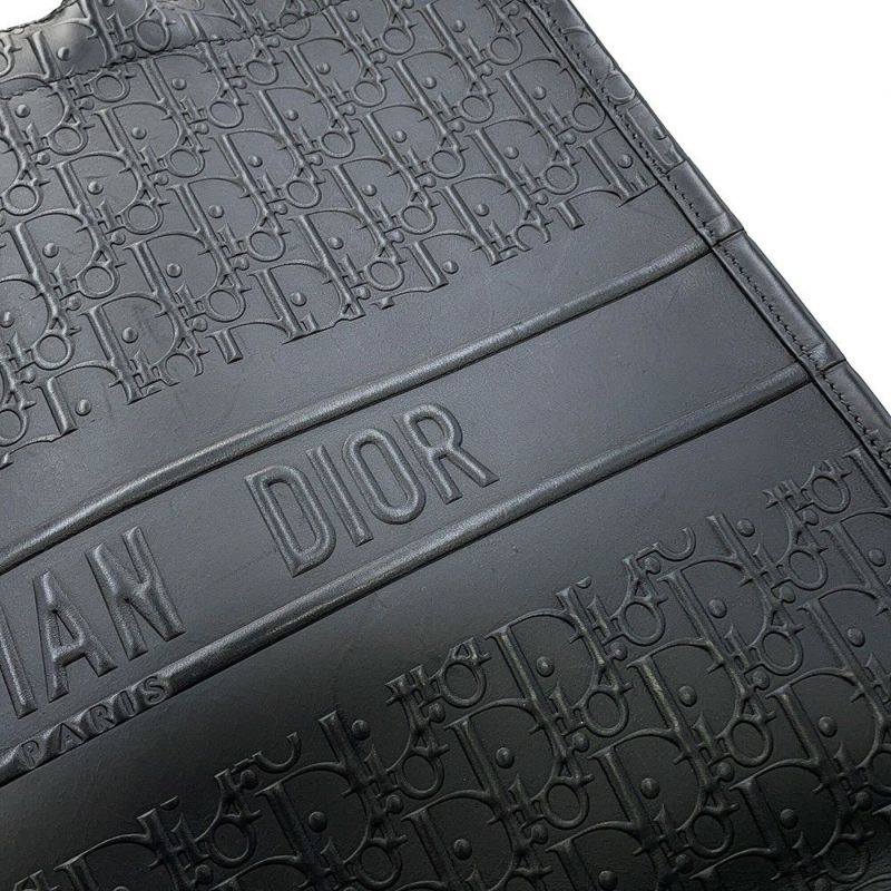 ディオール トートバッグ ブックトート オブリーク ラージ カーフレザー M1286ZWSO トロッター 黒