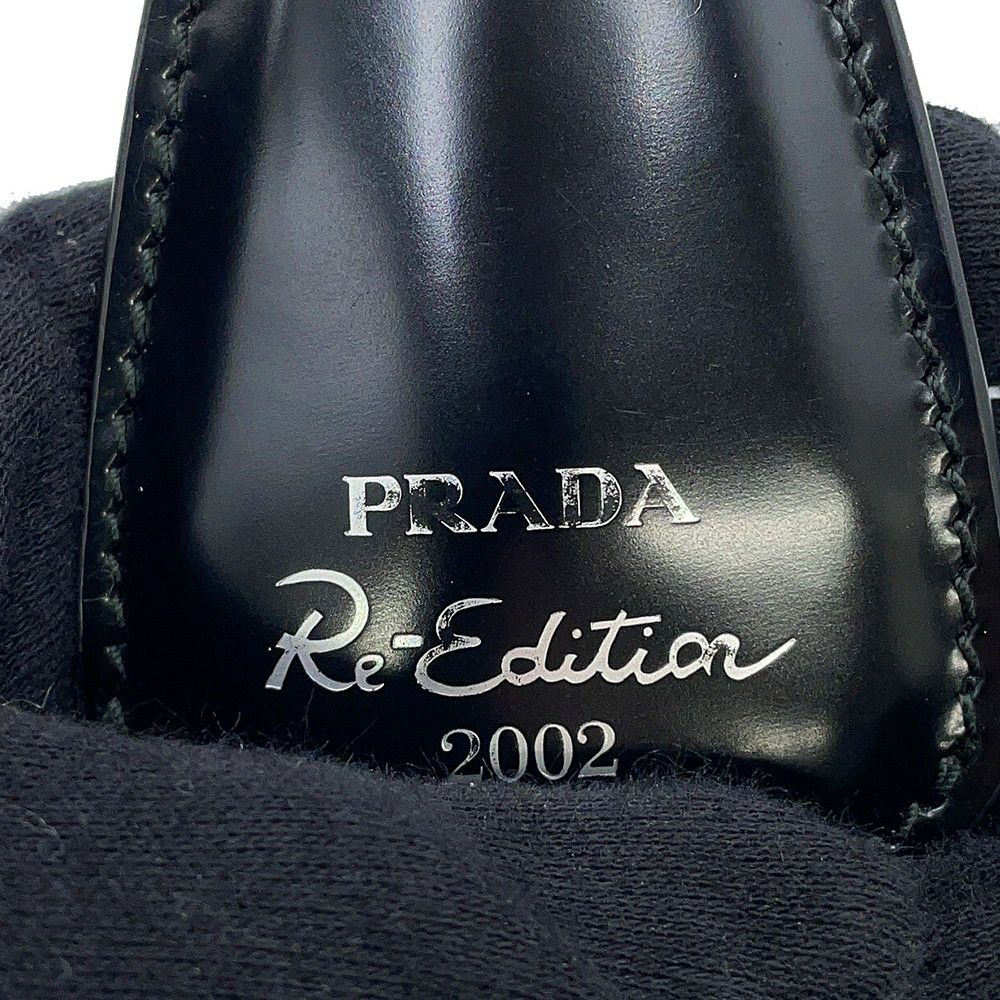 プラダ ハンドバッグ Re-Nylon Re-Edition 2002 ムーン ナイロン レザー 1BA381 PRADA 2way 黒