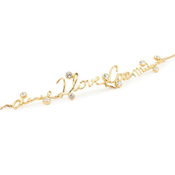 シャネル チョーカー I LOVE COCO ラインストーン I24S ABD427 CHANEL ネックレス アクセサリー