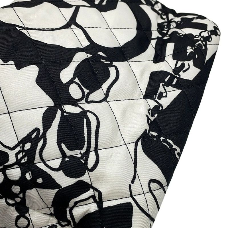 シャネル チェーンショルダーバッグ マトラッセ ココマーク ディアココ ミニ ナイロン AS3004 CAHNEL 黒 白 2way