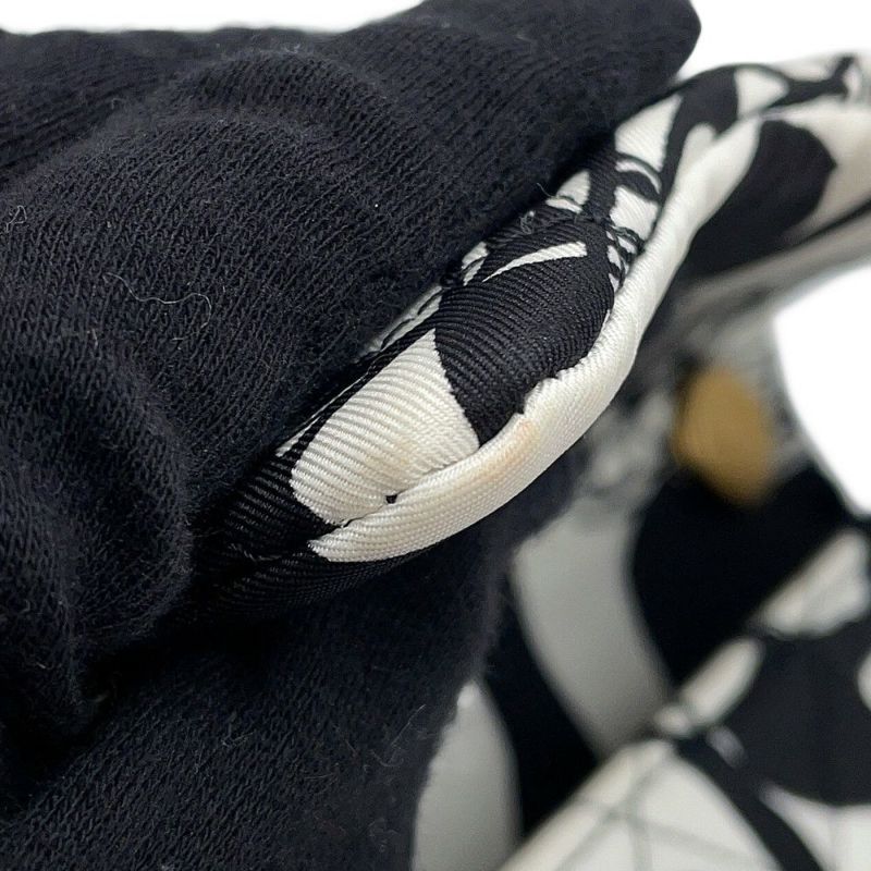 シャネル チェーンショルダーバッグ マトラッセ ココマーク ディアココ ミニ ナイロン AS3004 CAHNEL 黒 白 2way