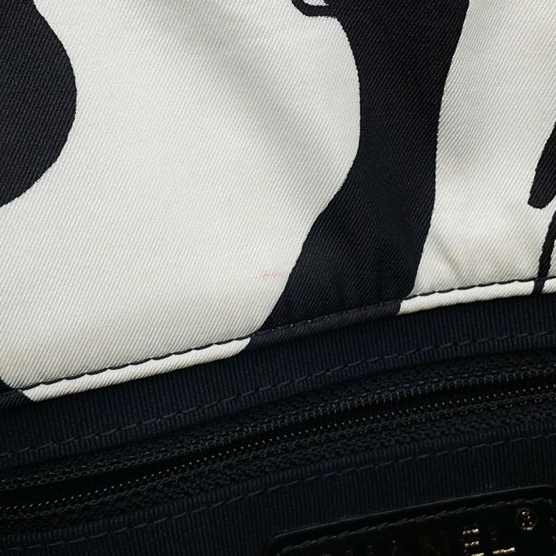 シャネル チェーンショルダーバッグ マトラッセ ココマーク ディアココ ミニ ナイロン AS3004 CAHNEL 黒 白 2way