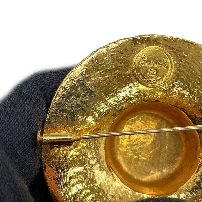 シャネル ブローチ 麦わら帽子モチーフ メタル CHANEL アクセサリー