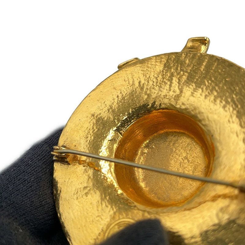 シャネル ブローチ 麦わら帽子モチーフ メタル CHANEL アクセサリー