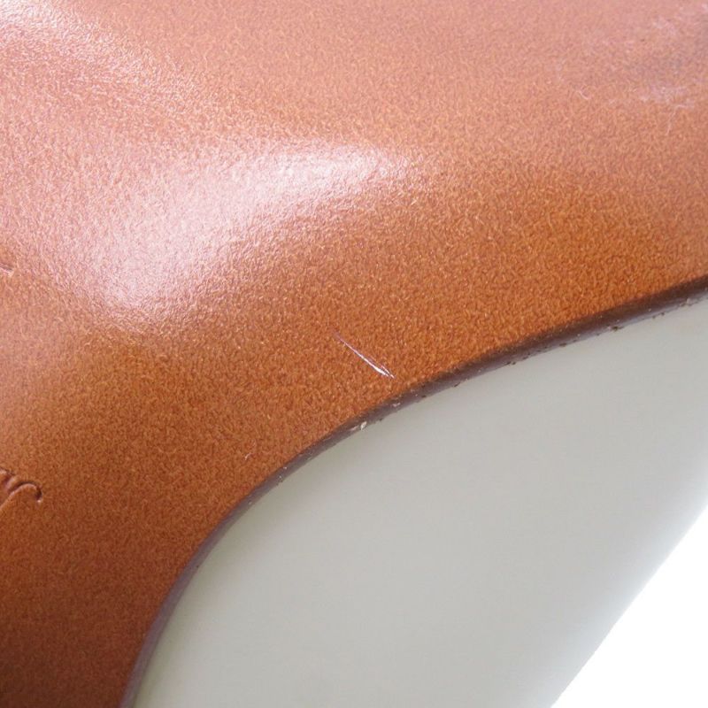 ルイヴィトン サンダル レザー トリニティライン ヒールサンダル レディースサイズ36 LOUIS VUITTON 靴 白 ホワイト