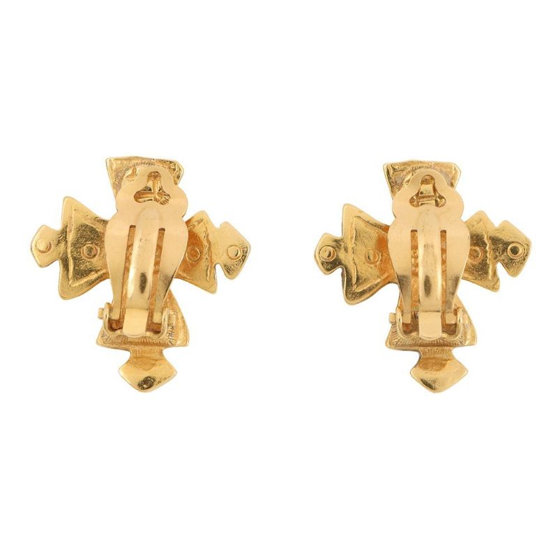 シャネル イヤリング ココマーク クロス メタル 94P CHANEL アクセサリー