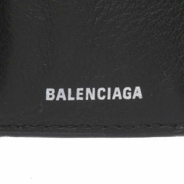 バレンシアガ 三つ折り財布 ペーパーミニウォレット 391446 BALENCIAGA 財布 折りたたみ コンパクトウォレット 黒