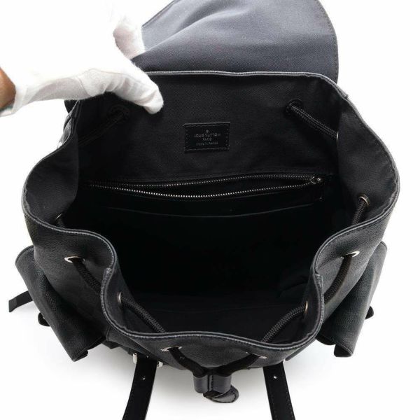 ルイヴィトン リュックサック ダミエ・グラフィット クリストファーMM N41379 LOUIS VUITTON バックパック 黒 ブラック