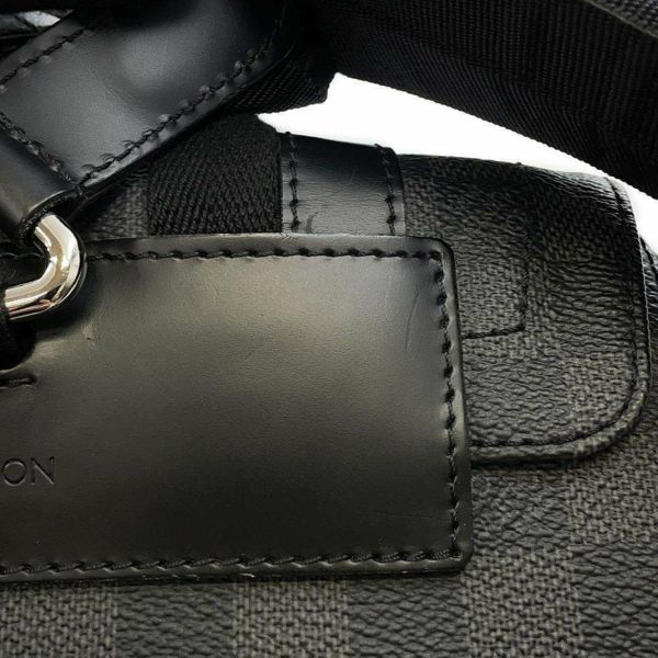 ルイヴィトン リュックサック ダミエ・グラフィット クリストファーMM N41379 LOUIS VUITTON バックパック 黒 ブラック