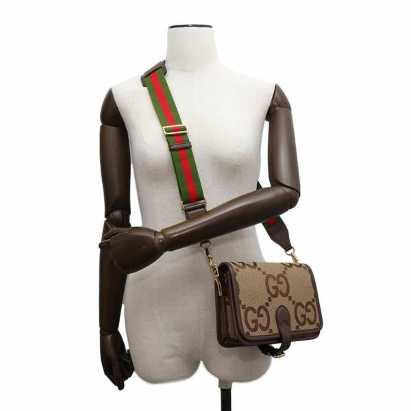 グッチ ショルダーバッグ ジャンボGG キャンバス/レザー 699438 GUCCI ウェブ