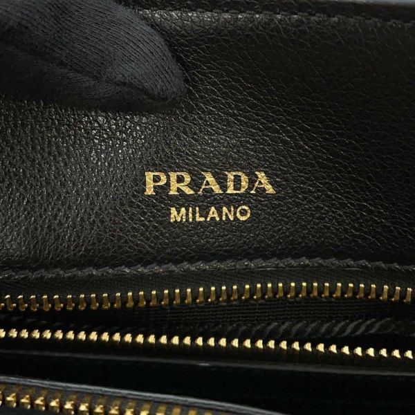 プラダ ハンドバッグ レザー 1BA579 PRADA 2wayバッグ 黒