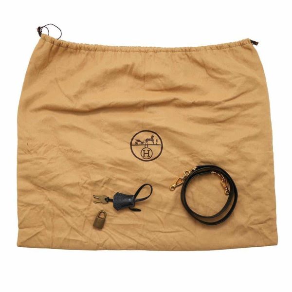 エルメス ハンドバッグ ケリー32 内縫い ブラック/ゴールド金具 アルデンヌ T刻印 2wayショルダー 黒