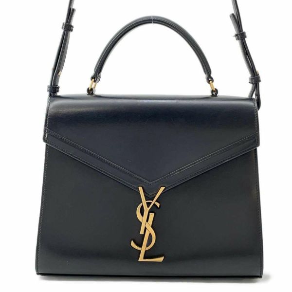 サンローランパリ ハンドバッグ カサンドラ トップハンドル 578000 SAINT LAURENT PARIS 2wayショルダーバッグ 黒