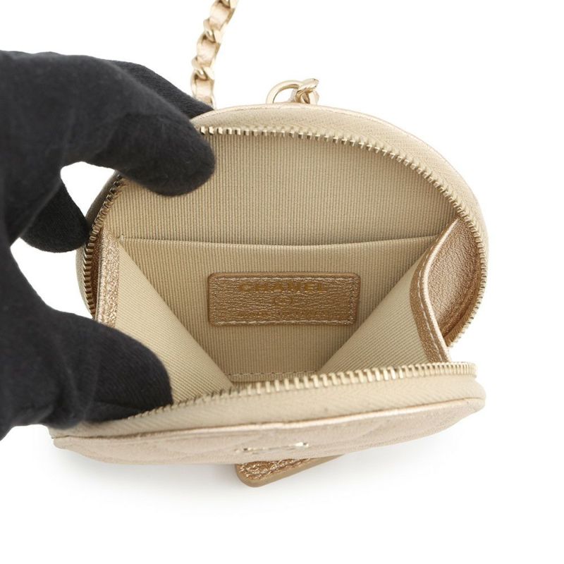 シャネル ノベルティ コインケース Airpodsproケース ラムスキン CHANEL 2024年イヤーズギフト