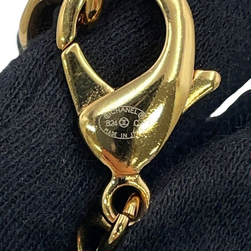 シャネル チェーンベルト ココマーク レザー メタル B24C CHANEL アクセサリー 黒