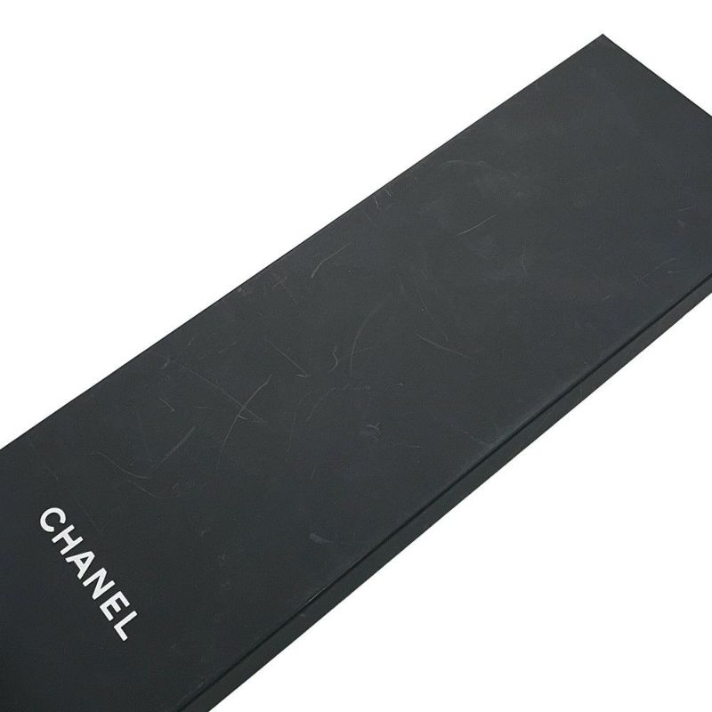 シャネル スカーフ ココマーク 総柄 ドット シルク CHANEL 黒