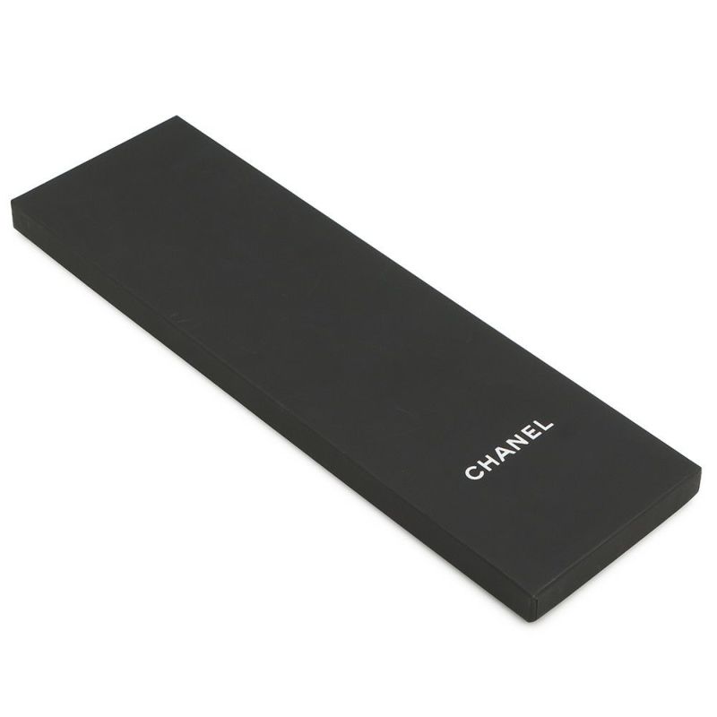 シャネル スカーフ ココマーク 総柄 ドット シルク CHANEL 黒