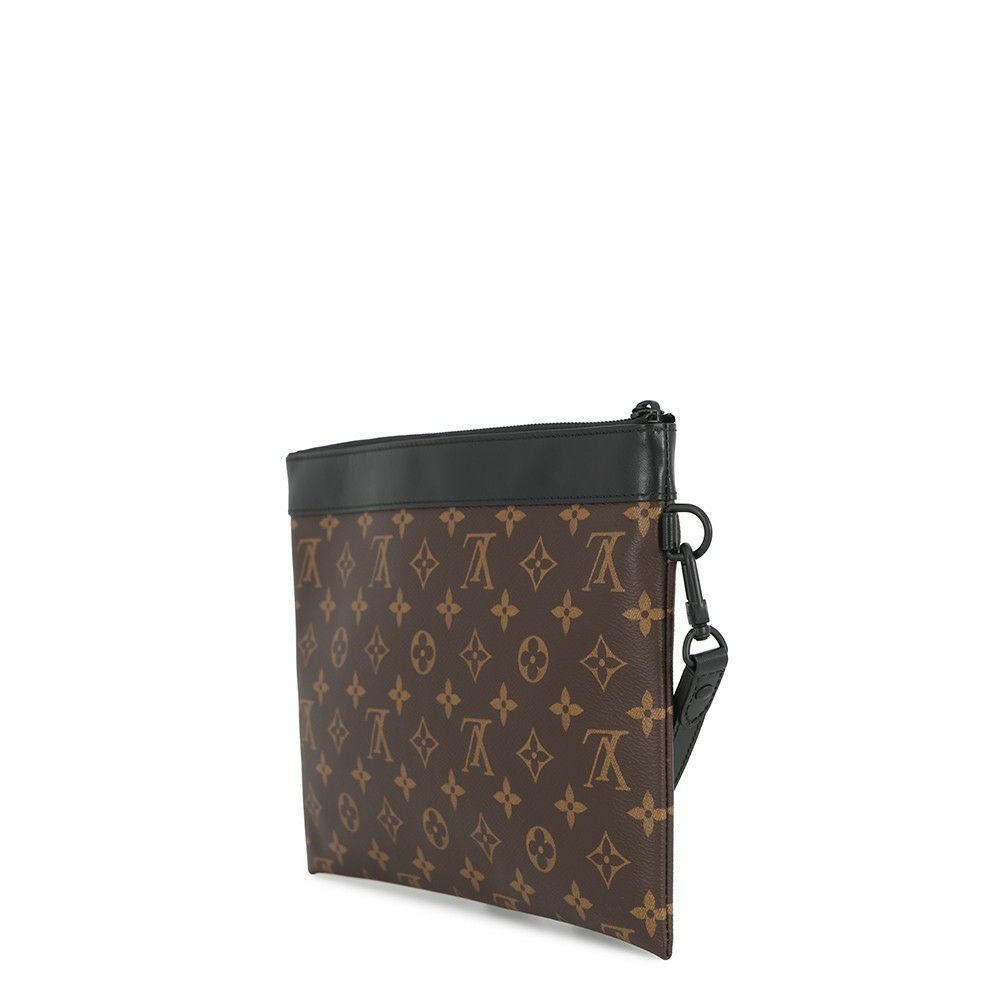 ルイヴィトン クラッチバッグ モノグラム・マカサー ポシェット・トゥ・ゴー M82079 LOUIS VUITTON ヴィトン バッグ 黒 ブラック