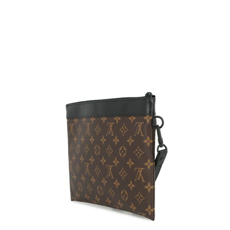 ルイヴィトン クラッチバッグ モノグラム・マカサー ポシェット・トゥ・ゴー M82079 LOUIS VUITTON ヴィトン バッグ 黒 ブラック