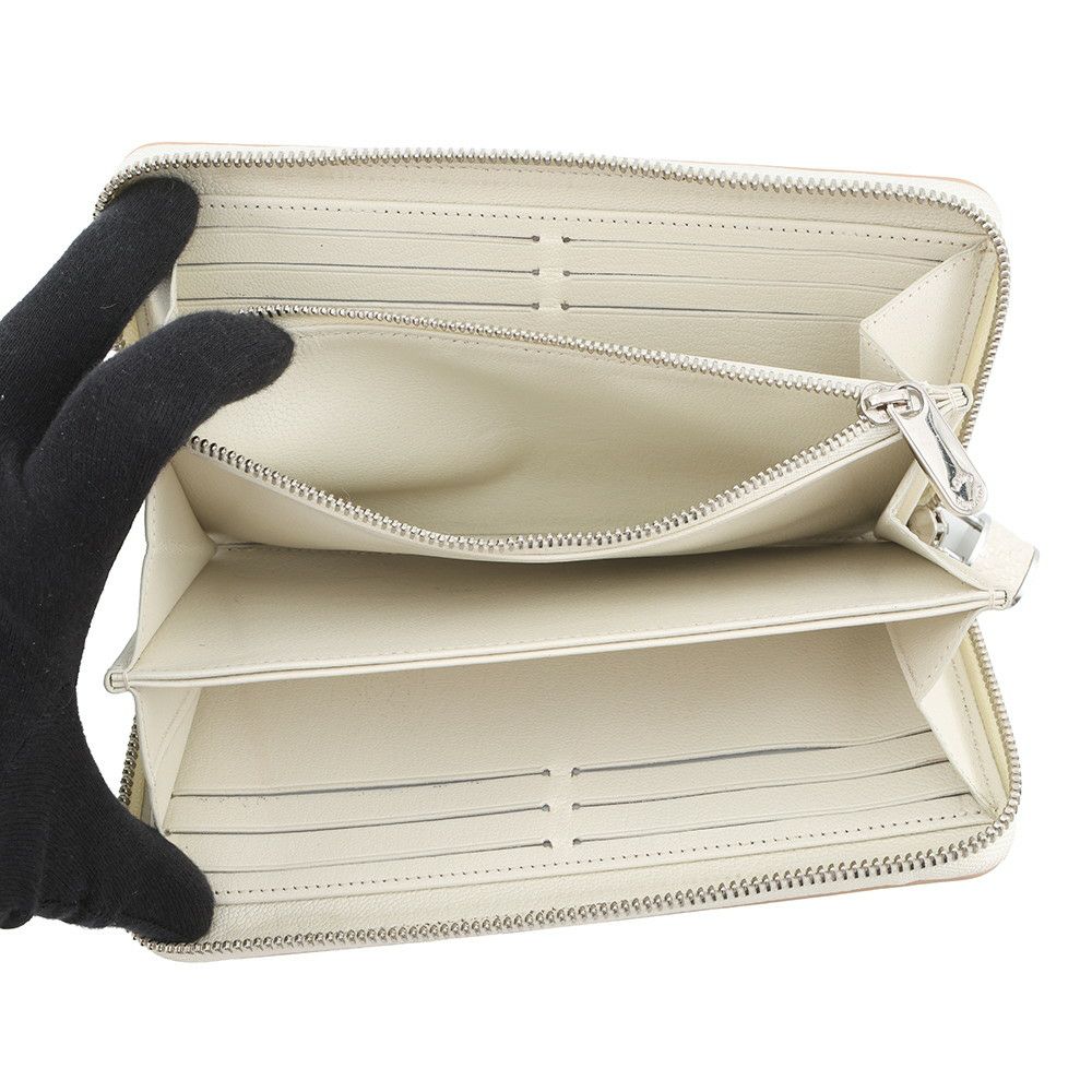 ルイヴィトン 長財布 モノグラム/パイソン ジッピーウォレット N97773 LOUIS VUITTON 財布 白