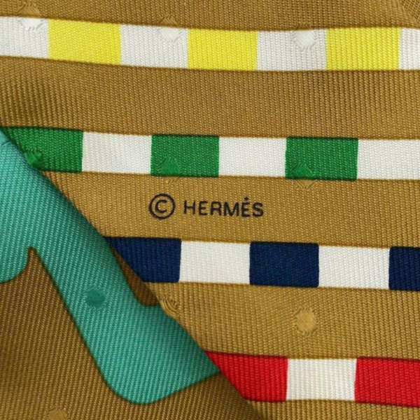 エルメス スカーフ ツイリー モダンなバックル Bouclerie moderne HERMES シルク 2023秋冬