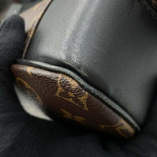 ルイヴィトン リュックサック モノグラム・マカサー クリストファーMM M43735 LOUIS VUITTON バックパック 黒 ブラック