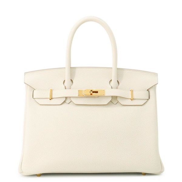 エルメス バーキン30 クレ/ゴールド金具 トゴ W刻印 HERMES Birkin ハンドバッグ