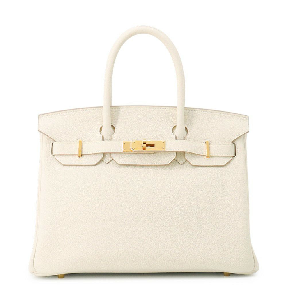エルメス バーキン30 クレ/ゴールド金具 トゴ W刻印 HERMES Birkin ハンドバッグ