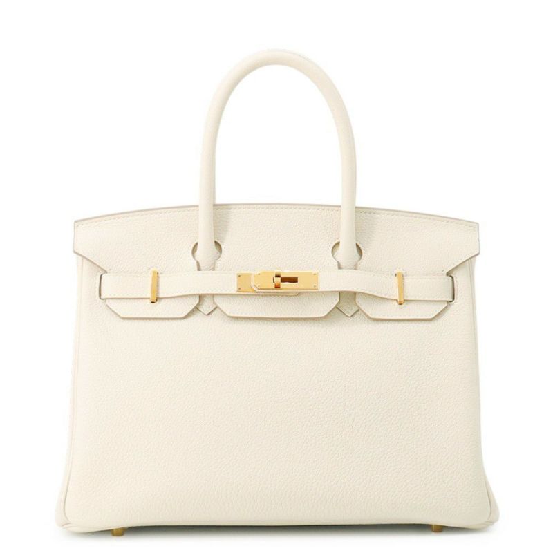 エルメス バーキン30 クレ/ゴールド金具 トゴ W刻印 HERMES Birkin ハンドバッグ