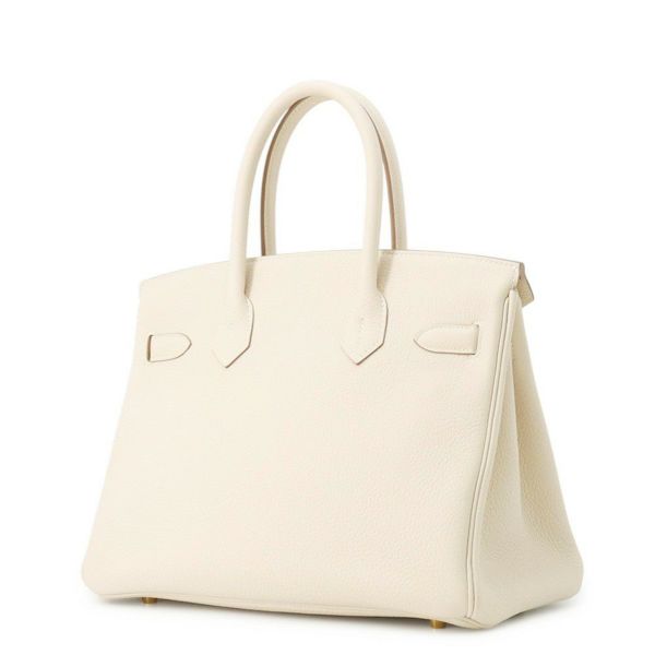 エルメス バーキン30 クレ/ゴールド金具 トゴ W刻印 HERMES Birkin ハンドバッグ