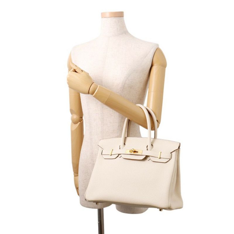 エルメス バーキン30 クレ/ゴールド金具 トゴ W刻印 HERMES Birkin ハンドバッグ