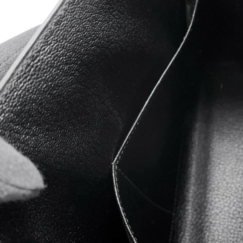 エルメス ハンドバッグ ケリー32 外縫い ブラック/ゴールド金具 ボックスカーフ □D刻印 ２wayショルダー 黒