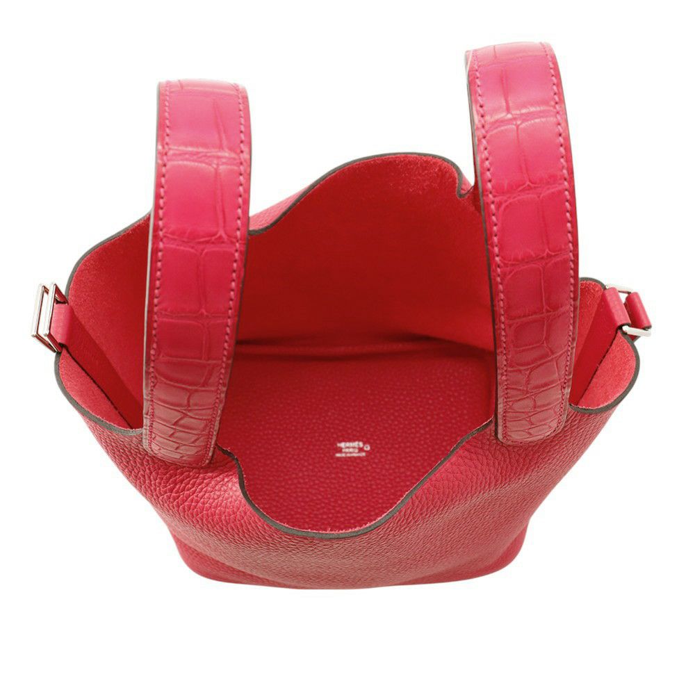 エルメス ピコタンロックPM タッチ フランボワーズ/シルバー金具 トリヨンクレマンス/アリゲーターマット Z刻印