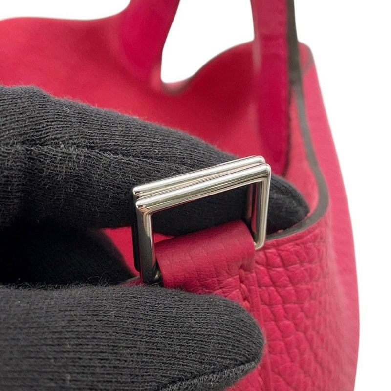 エルメス ピコタンロックPM タッチ フランボワーズ/シルバー金具 トリヨンクレマンス/アリゲーターマット Z刻印