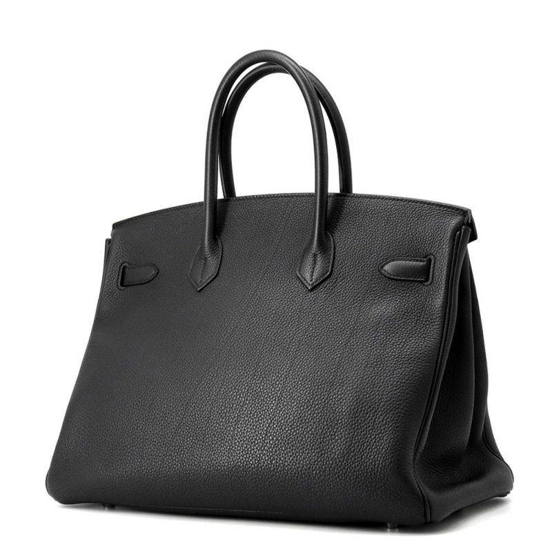 エルメス バーキン35 ブラック/シルバー金具 トゴ C刻印 HERMES Birkin ハンドバッグ 黒