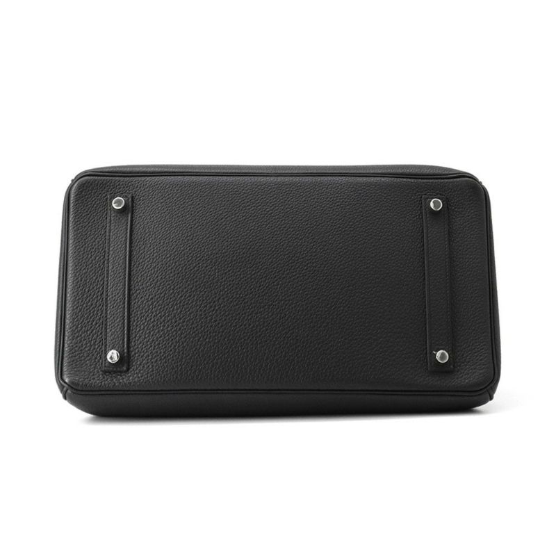 エルメス バーキン35 ブラック/シルバー金具 トゴ C刻印 HERMES Birkin ハンドバッグ 黒