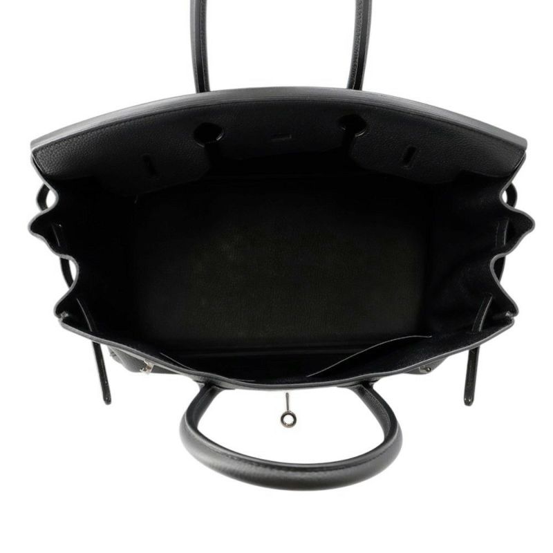 エルメス バーキン35 ブラック/シルバー金具 トゴ C刻印 HERMES Birkin ハンドバッグ 黒