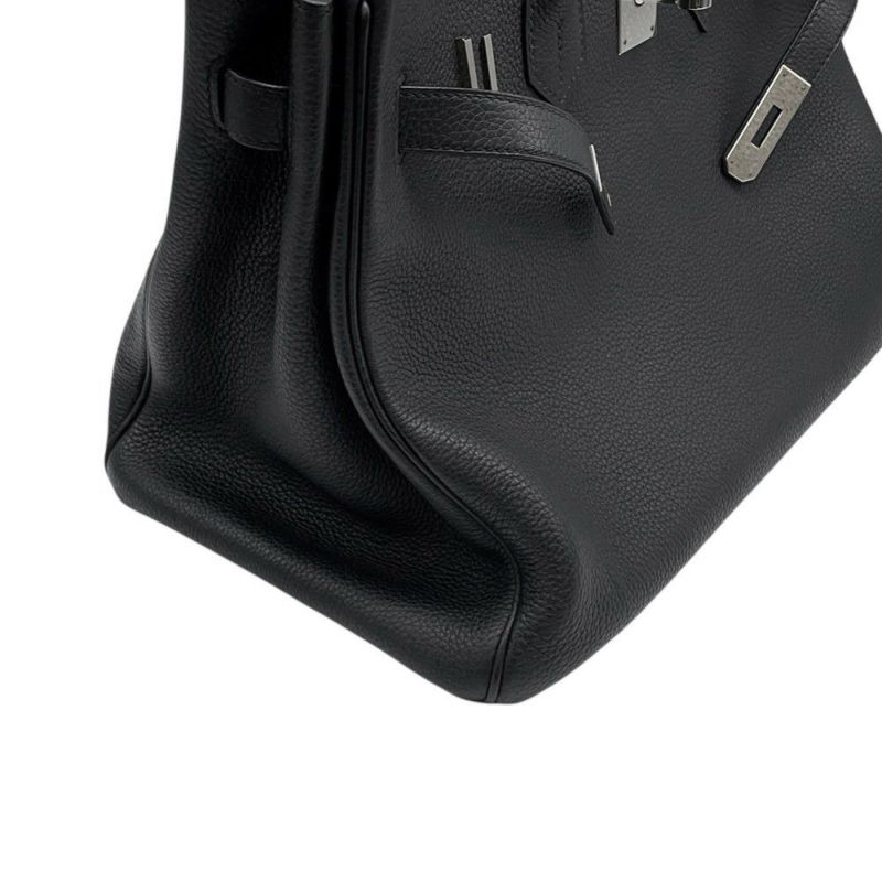 エルメス バーキン35 ブラック/シルバー金具 トゴ C刻印 HERMES Birkin ハンドバッグ 黒