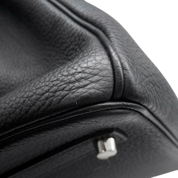 エルメス バーキン35 ブラック/シルバー金具 トゴ C刻印 HERMES Birkin ハンドバッグ 黒