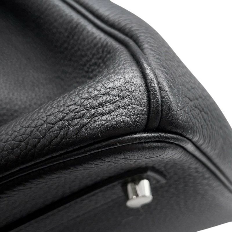 エルメス バーキン35 ブラック/シルバー金具 トゴ C刻印 HERMES Birkin ハンドバッグ 黒