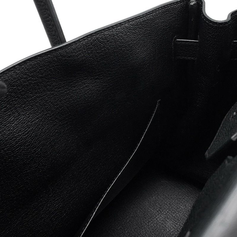 エルメス バーキン35 ブラック/シルバー金具 トゴ C刻印 HERMES Birkin ハンドバッグ 黒