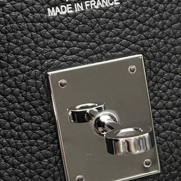 エルメス バーキン35 ブラック/シルバー金具 トゴ C刻印 HERMES Birkin ハンドバッグ 黒