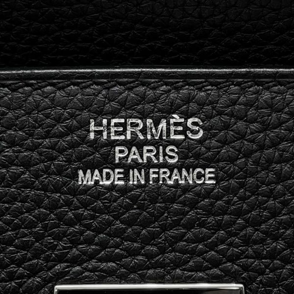 エルメス バーキン35 ブラック/シルバー金具 トゴ C刻印 HERMES Birkin ハンドバッグ 黒