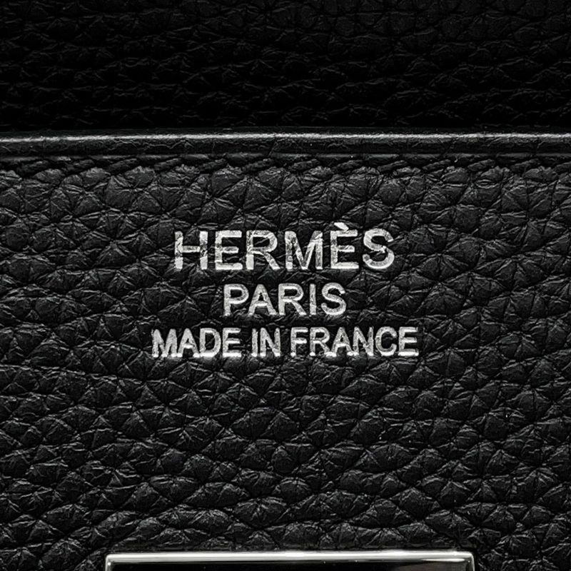 エルメス バーキン35 ブラック/シルバー金具 トゴ C刻印 HERMES Birkin ハンドバッグ 黒