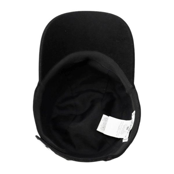 エルメス キャップ デイヴィス・ラッキー 馬蹄モチーフ カシミヤ サイズ56 HERMES キャスケット 黒