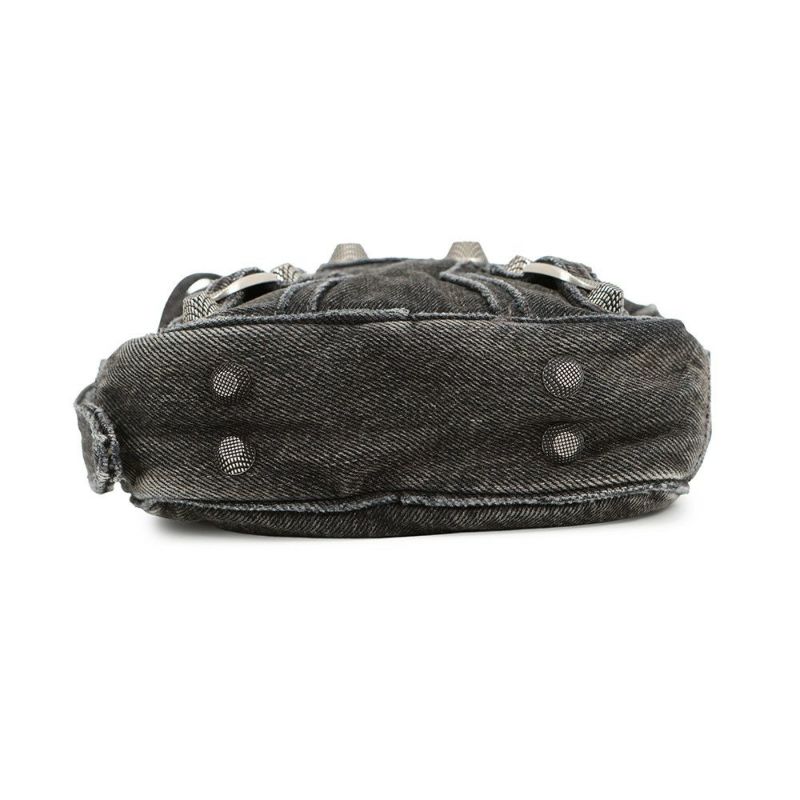 バレンシアガ ショルダーバッグ ル カゴール クロスボディバッグ デニム 719065 BALENCIAGA バッグ 黒